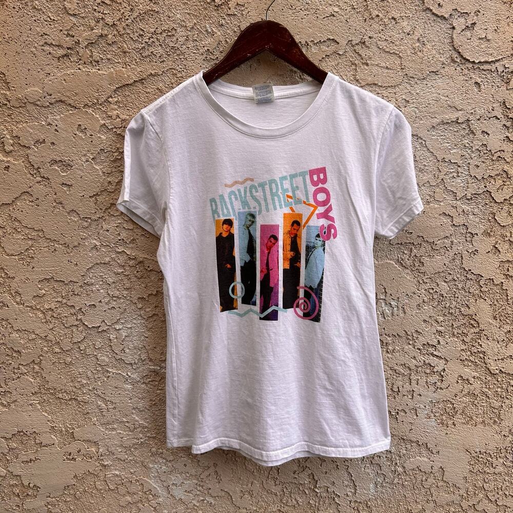 Backstreet Boys Graphic Band T Shirt White Women’s M